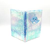 Carnet de notes personnalisé A5 à paillettes et couverture rigide pour enfants