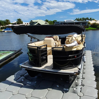 Briques flottantes modulaires en HDPE pour bateau avec charnière 500x500x400mm
