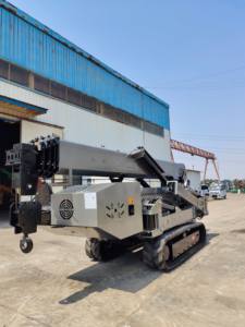 מנוף עכביש 10 טון בעל יכולת התאמה מעולה לאתר, הרמה חלקה של חומרים לתוך האוויר, מנוף עכביש - Product Image 5