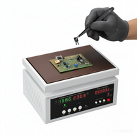 Placa Calefactora de Temperatura Constante con Temporizador, Doble Zona, Inteligente, para Soldadura por Reflujo, Reparación de Pantallas de Teléfonos y Laboratorio