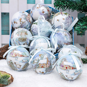 Adornos Navideños de Espuma con Diseño de Casa de Nieve y Árbol, Estilo Moderno, Lindos y Animados, Modelo 75-012L - Product Image 3