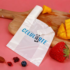 Tùy chỉnh dày siêu thị Vest Túi mua sắm thực hiện t Áo sơ mi túi may mặc túi nhựa cho siêu thị - Product Image 3