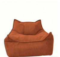 Fauteuil inclinable simple extra-large en velours côtelé compressible, style tatami, pour salon, canapé paresseux pour enfants