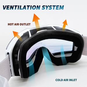 यजिया ऑप्टिकल ओएम हिम गोगल्स इंटरचेंजेबल लेंस ओग स्की गोगल्स ग्लास क्यूवी 400 कस्टम एंटी-फॉग स्नोबोर्ड गोल्स थोक - Product Image 2