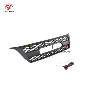 TEYOUTE Accesorios para Automóviles Modificados, Rejilla Delantera Negra ABS con Luz LED Compatible con GX470 Harrie 2010 2011 2012 2013 - Product Image 4