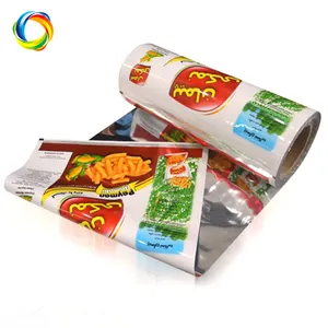 Custom Color Printing Flexible Medical Holographic PLA PE Laminating Stretch Film Roll Packaging For Bread Ice Cream Coffee