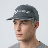 Gorras Unisex de Perfil Bajo con Visera Ligeramente Curvada, de 5 Paneles, con Logotipo Personalizado, Lavadas con Ácido, Sin Estructura y de Alta Calidad