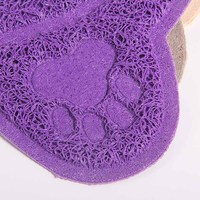 Tapis rafraîchissant pour animaux de compagnie, lit pour chat et chien, motif animal écologique, en caoutchouc et plastique, imperméable, en forme d'os, avec empreintes de pattes, pour petits animaux