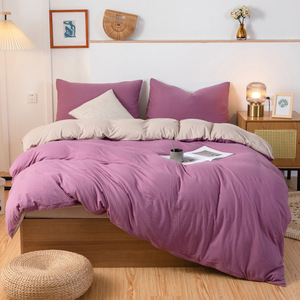 Bộ ga trải giường <span class=keywords><strong>4</strong></span> món chất liệu 100% cotton cao cấp, gồm ga trải giường và vỏ gối, dành cho giường Queen size - Product Image 1