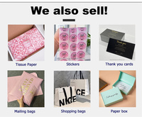Papier de Soie Imprimé Personnalisé Luxe Doré pour Emballage Cadeau de Noël, Logo Rose Noir, Papier d'Emballage Tissu pour Vêtements