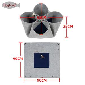 DIY Designer <span class=keywords><strong>Cat</strong></span> Tunnel Modische abnehmbare Filz <span class=keywords><strong>Pet</strong></span> Cave Bett für Kleintiere für den Winter-und Sommer gebrauch - Product Image 6