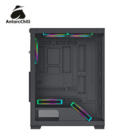 Boîtier panoramique AntarcChill Black Full Tower à double compartiment E-ATX ATX MATX ITX 240mm AIO USB 3.0 OEM Factory