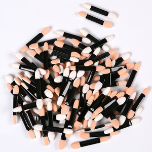 100pcs Pack Disposable Eyeshadow Brush Sponge Tipped Oval Tool Dual Sides Makeup Cosmetic Eye <strong>Shadow</strong> <strong>Applicator</strong> - Product Image 4