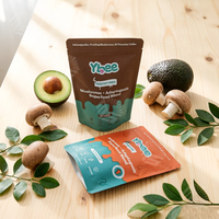 Sachets refermables personnalisés à fermeture éclair, sacs d'emballage en plastique à fond plat, pochettes pour poudre, sachets à fermeture éclair à fond plat