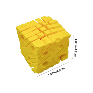 Puzzle 3D a forma di cubo di formaggio, 4,8 cm, blocchi di costruzione in plastica mobili per bambini dai 5 ai 7 anni, unisex, giocattolo fai da te - Product Image 1