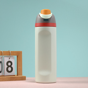 Bouteille de sport en acier inoxydable MM à double paroi sous vide avec paille, tasse isolée grande capacité, portable pour l'extérieur, avec couvercle rabattable - Product Image 3