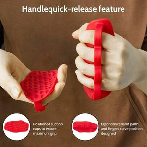 Anti-slip <b>Silicone</b> Waterproof Heat-resistant Workout <b>Gloves</b> Ergonomic Hand 1 Pair Hot Selling Premium Custom Brand Model Y0731A - Product Image 4