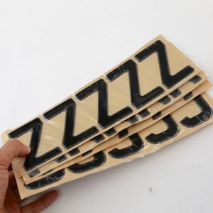 Autocollant en gel 3D en stock, lettres en résine bombée en gel 3D, lettres en gel pour plaque d'<span class=keywords><strong>immatriculation</strong></span> britannique, lettres en gel pour voiture, numéro en gel 3D - Product Image 5