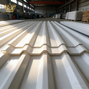 Tôle de toiture en <span class=keywords><strong>PVC</strong></span> alvéolaire moderne et économique avec revêtement ASA, insonorisante et ignifuge, pour atelier/entrepôt/toit - Product Image 3