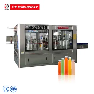 Factory Supply 3 In 1 Full Automatic Pure Water Fruit Juice Plastic Bottle Filling Packaging Machine