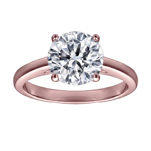 Round Cut Zircon <b>Solitaire</b> <b>Ring</b> 925 Sterling <b>Silver</b> Engagement <b>Ring</b> Classic Prong Set Bridal Jewelry for Women Wholesale - Product Image 3