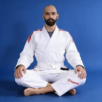 100% Katun BJJ Gi Jiu Jitsu Kimono Seragam Latihan Seni Bela Diri Nyaman untuk Dewasa Pria Wanita OEM ODM Penjualan Langsung Pabrik
