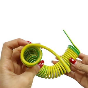 Cable Telefónico Plano de TPU de un Solo Núcleo, Amarillo y Verde, para Interiores, Longitud Personalizable - Product Image 5