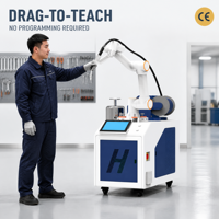 Robot collaboratif de soudage 6 axes MIG Cobot avec fonction Drag to Teach, sans programmation requise, pour le soudage des métaux
