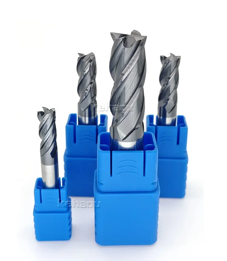 MTSLONG 45hrc 4 Flute 8mm Carbide Standard Length milling tools for carbon steel