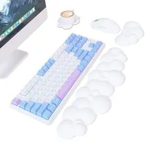 Cartoon Ergonomic Nonslip Comfort Memory Foam Keyboard Cloud Wrist Rest for Home Office Gaming Computer Laptop