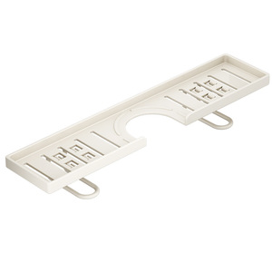 Étagère de salle de bain rectangulaire minimaliste en plastique 50x30 cm, support de rangement de comptoir, gain de place, durable, à un seul niveau - Product Image 2