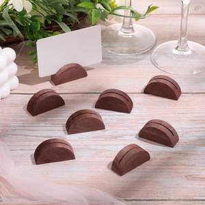 Supports en bois Table de <span class=keywords><strong>mariage</strong></span> porte-nom Place porte-cartes bureau étiquette Photo <span class=keywords><strong>Menu</strong></span> Clips Banquet fête d'anniversaire Restaurant - Product Image 3