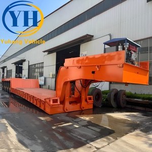 Remorque surbaissée RGN 60T neuve à vendre |   Remorque à plateau surbaissé 4 essieux 5 essieux |   Remorque à col de cygne amovible à 3 essieux à bon prix - Product Image 2
