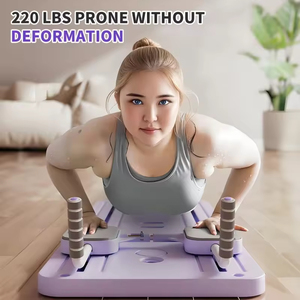 Tabla de Flexiones Plegable Multifuncional con Asas Antideslizantes y Cuerdas para Ejercicios de Pecho y Entrenamiento Muscular en Casa - Product Image 5