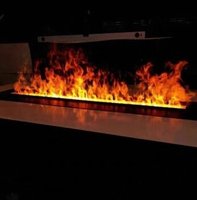 Noyau de cheminée électronique à atomisation 3D Humidificateur à flamme véritable Chauffage de cheminée simulé Meuble TV décoratif