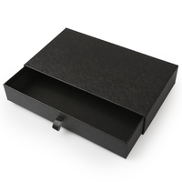 Boîte cadeau électronique intelligente avec texture de papier d'art plastification mate revêtement UV et ceinture de gaufrage tiroir coulissant pour hommes