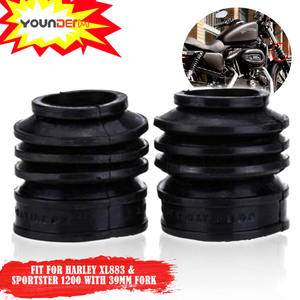 Housse en caoutchouc anti-poussière pour <span class=keywords><strong>moto</strong></span> YD-FDC, housse anti-poussière absorbant les chocs de <span class=keywords><strong>moto</strong></span> housse de fourche cache-poussière pour XL883 1200N - Product Image 2