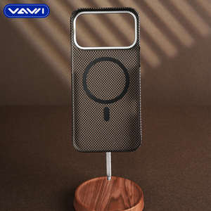 VAWI B342 Étui de <span class=keywords><strong>téléphone</strong></span> en fibre d'aramide de haute qualité pour iPhone 16 17 Pro Max, étui magnétique en fibre de carbone pour <span class=keywords><strong>Samsung</strong></span> pour Huawei - Product Image 2