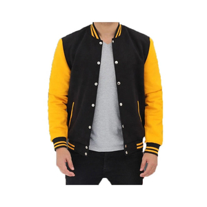 Chaqueta de invierno estilo universitario para hombre, cálida, con revestimiento, elegante, diseño personalizado con letras, cuello alto, proveedor confiable de Bangladesh, venta al por mayor - Product Image 4