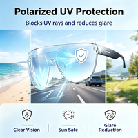 Lunettes de soleil audio intelligentes personnalisables avec logo, sans fil, à oreille ouverte, pour musique et appels, contrôle tactile, polarisées UV400, pour la conduite en extérieur