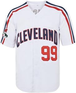 Logo personalizzato ricamato Plus Size Hip Hop Baseball e Softball Jersey poliestere traspirante con stampa a sublimazione - Product Image 2