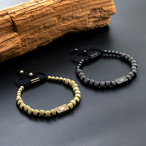 Non Tarnish 316L Stainless Steel Fashion Bead Bracelets & <b>Bangles</b> 14k 18k Pvd Gold Plated Crown Jewelry Bracelet for Women <b>Men</b> - Product Image 4