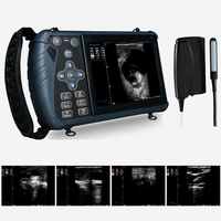 Échographe vétérinaire portable pour animaux de grande taille avec batterie intégrée, alimentation CA 110-220V, imagerie diagnostique portable pour chien, cochon, cheval