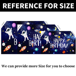 Latar Belakang Selamat Ulang Tahun Astronot Planet Luar Angkasa Latar Belakang Spanduk Cetak Digital untuk Perlengkapan Dekorasi Pesta Anak Laki-Laki - Product Image 4
