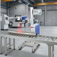 Machine de codage laser à fibre industrielle 30W 50W MAX pour tuyaux en PVC, câbles métalliques, sacs en plastique, impression de date, de lot et de logo, certifiée CE