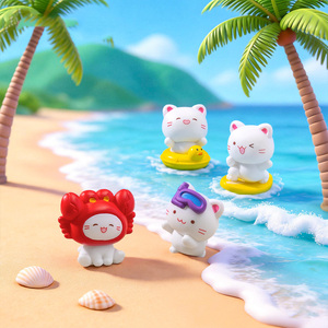 可愛い猫のフィギュア セット PVC製 ミニチュア 飾り付け ケーキトッパー ブラインドボックス ギフト 雑貨 - Product Image 3