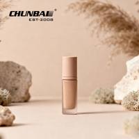 Flacon en verre vide recyclable de 30 ml (1 oz) et 100 ml pour émulsion, cosmétiques, maquillage liquide, nettoyant visage, gouttes pour les yeux, gravure et marquage à chaud