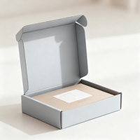 Caja de Regalo de Cartón Reciclable Ecológica Personalizada con Laminación Mate y Diseño Moderno de Avión en Relieve