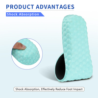 Semelles rehausseuses de talon pleine longueur personnalisées en usine, plusieurs options de hauteur, semelles confortables pour augmenter la taille, idéales pour le sport