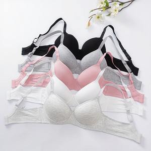 Soutien-gorge réglable <span class=keywords><strong>pour</strong></span> femme sans anneaux en acier spécial transfrontalier <span class=keywords><strong>pour</strong></span> petite poitrine Style tricoté quotidien avec logo sur la <span class=keywords><strong>tasse</strong></span> - Product Image 1